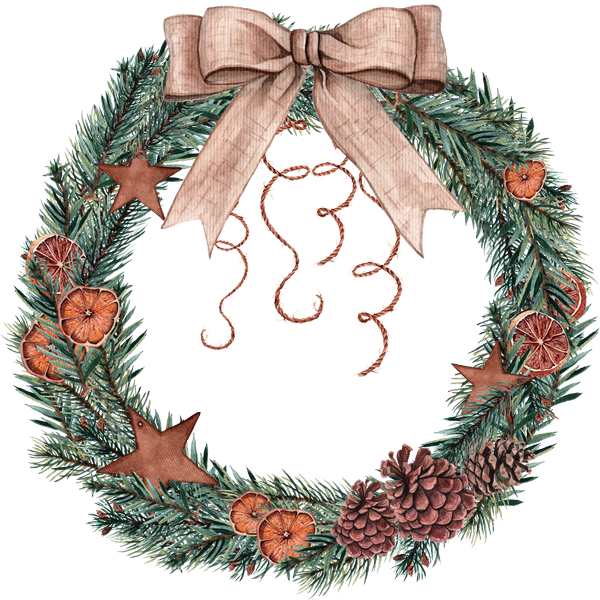 Couronne de Noël png - Corona de Navidad png - Natale