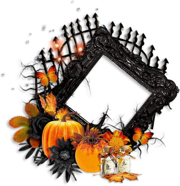 Cadre Halloween Png Halloween Frame Png October