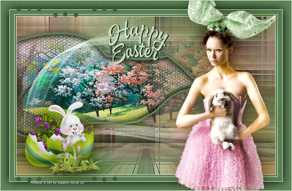 ✿ Happy Easter, création & TUTO de Roberta Maver ✿