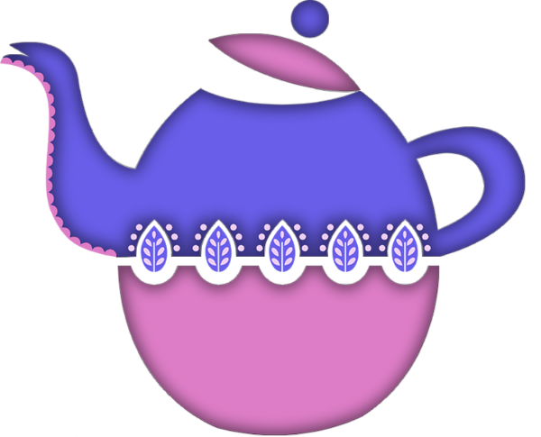 Tube théière, dessin png, vaisselle - Teapot clipart - 茶壶
