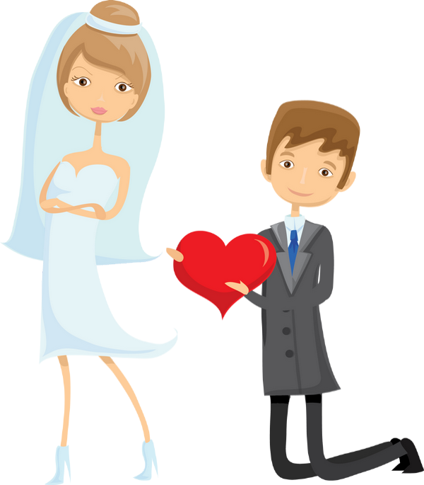 Mariage Maries Png Dessin Couple Married Clipart