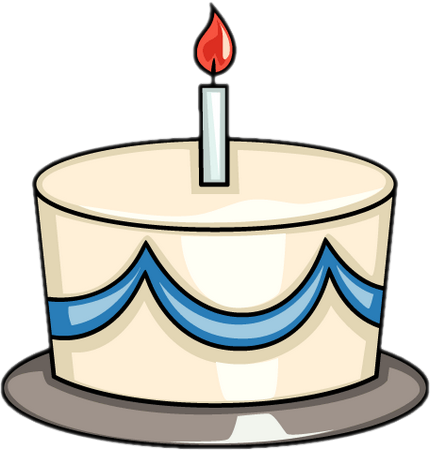 Gâteau d'anniversaire : 1 bougie