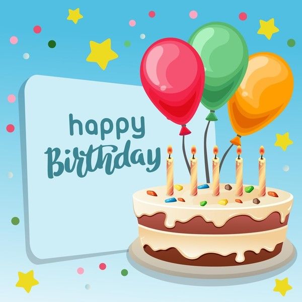 Carte anniversaire, gâteau - Happy Birthday eCard 