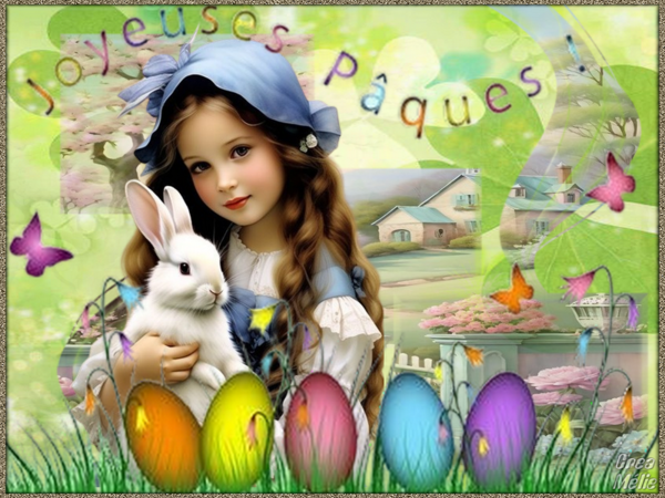 ✿ Joyeuses Pâques, création de Nicole - Easter image ✿