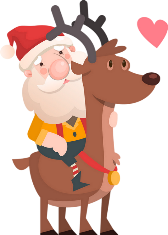 Père Noël Png, Renne - Weihnachtsmann - Santa Claus