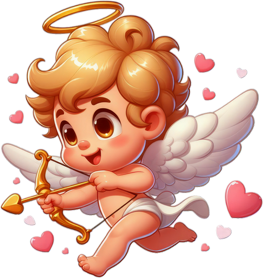 Modèle Avec Cupidon Et Coeur. Papier Cadeau. La Saint Valentin Clip Art  Libres De Droits, Svg, Vecteurs Et Illustration. Image 69467753