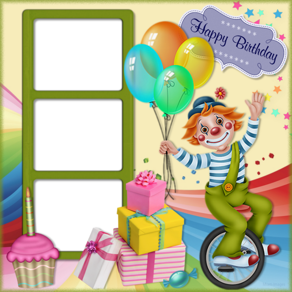 Cadre Anniversaire Png Clown Birthday Frame Png 22184 The Best Porn