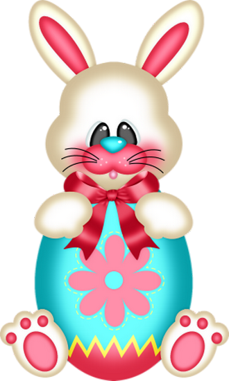 clipart lapin rose