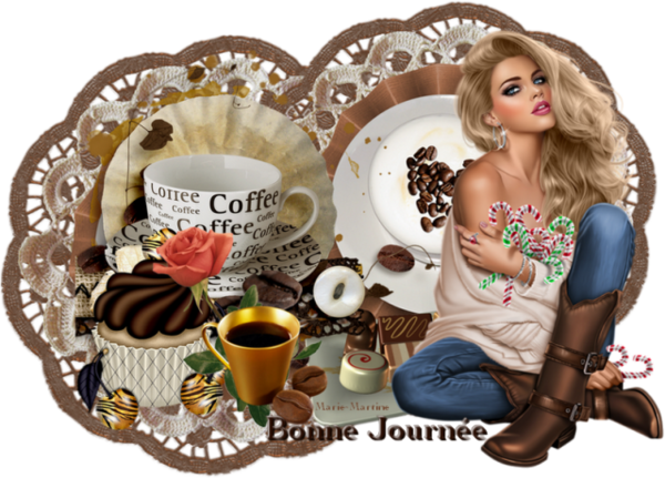 Bonne Journée : créa png de Marie-Martine - Coffee Time