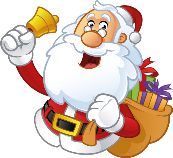 Le Père Noël Et La Cloche Qui Danse PNG , Dansant, Illustration De Noël,  Cloche Image PNG pour le téléchargement libre