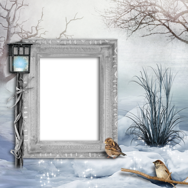 Cadre hiver Cornice inverno Rahmen Winter frame