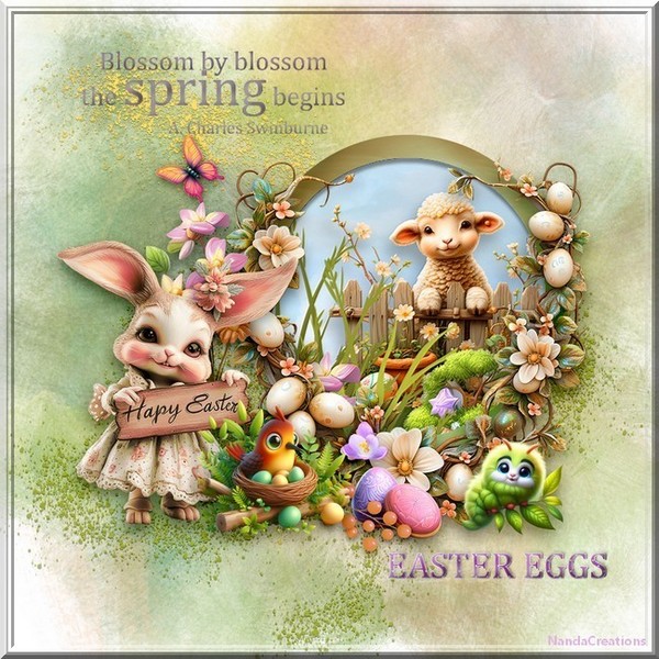 ✿ Création Pâques de Nanda - Easter image, spring ✿