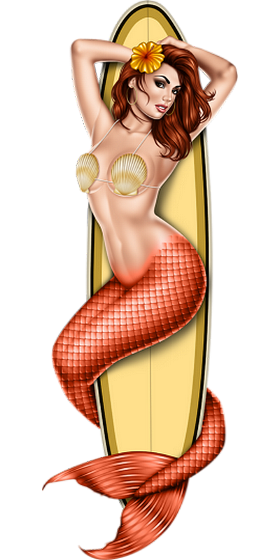 Tube sirène png, mer, océan - Mermaid transparent png