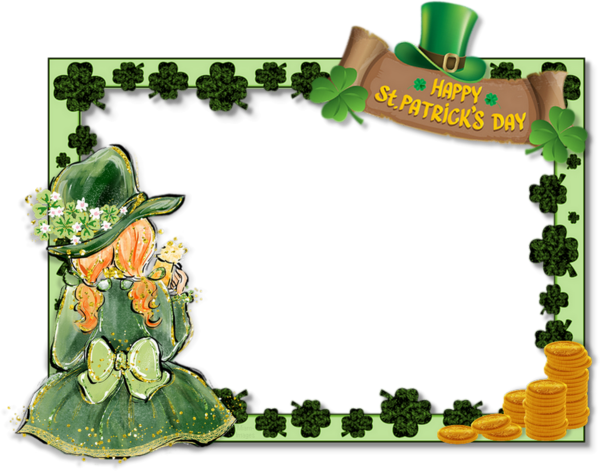 ♣ Cadre Saint Patrick Png St Patricks Day Frame Png ♣