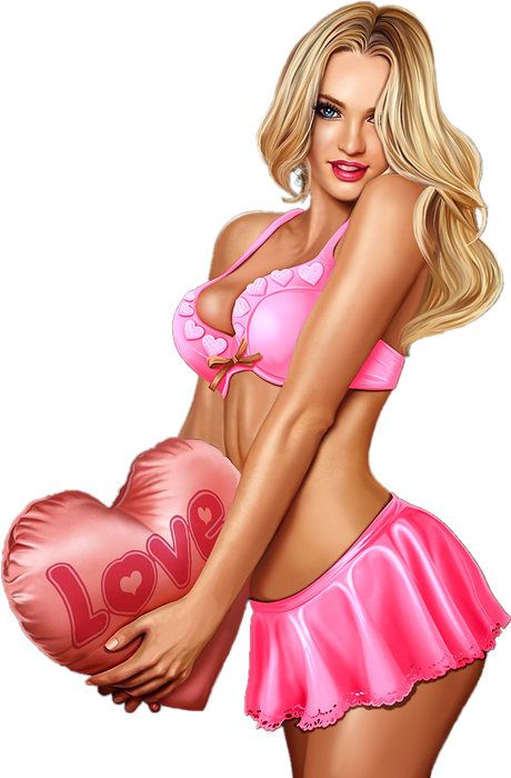 St valentin : femme png  - rose - Donna San Valentino