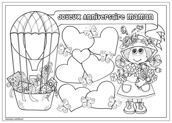 Anniversaire Coloriage Joyeux Anniversaire Maman Anniversaire Coloriage Joyeux Anniversaire Maman