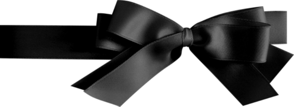 Ruban noir : tube png - Black ribbon png, bow - Nastro