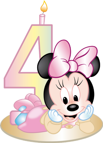 Bougie anniversaire Disney - Birthday candle png - 4