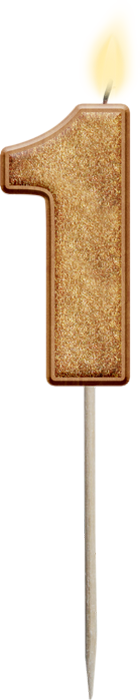 Bougie d'anniversaire - Birthday candle png number 1