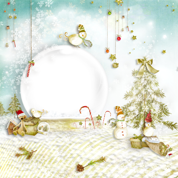 Cadre Noël - Navidad : marco png - Christmas frame png