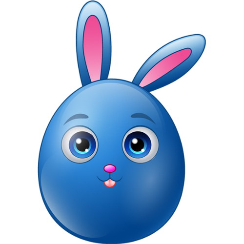 ✿ Tube oeuf de Pâques png, lapin / Easter egg clipart ✿