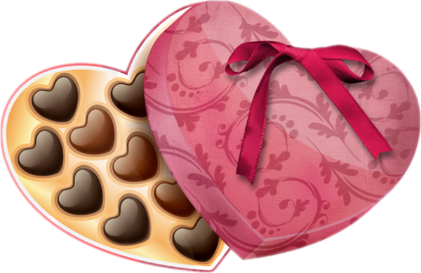 Chocolat St Valentin Boite En Coeur Png Chocolate