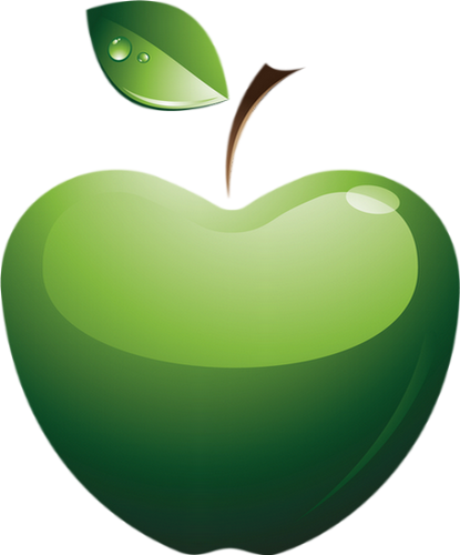 clipart pomme verte