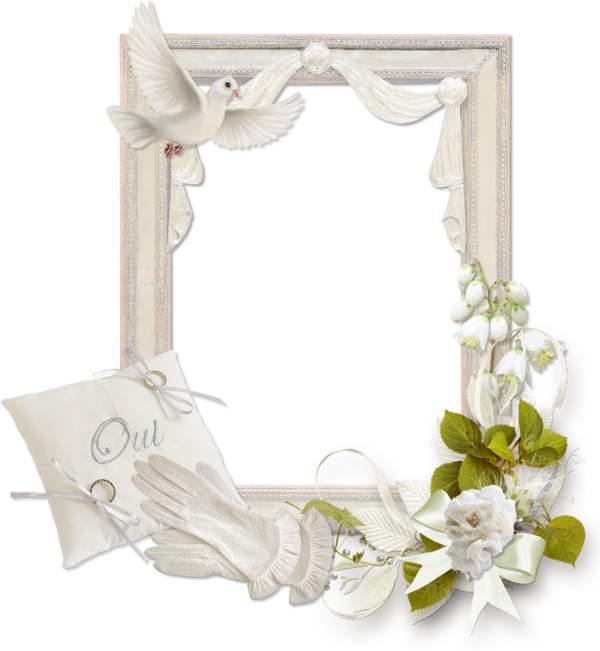 Cadre Mariage Png Cluster Wedding Frame Png