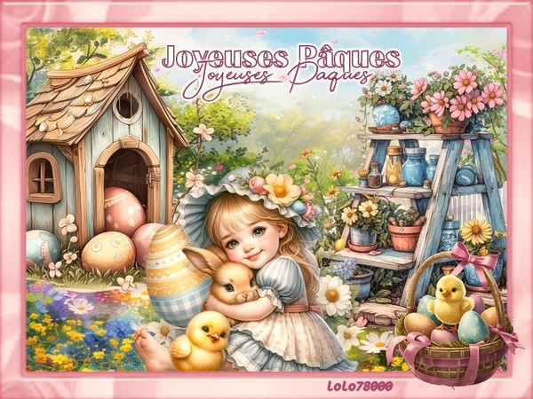 ✿ Joyeuses Pâques, création de Laurence - Easter ✿