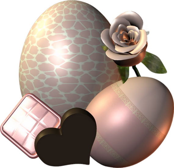 Oeufs de Pâques png tube 3D Easter eggs png Ostern