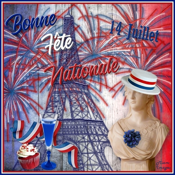 France Fête Nationale Bon 14 Juillet à Toutes Et Tous