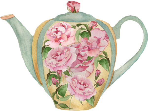 Tube théière, dessin png, vaisselle / Teapot clipart . 茶壶