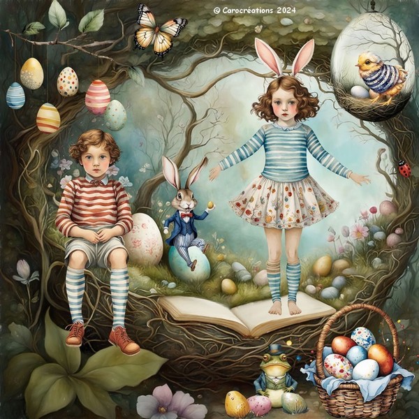 ✿ Création Pâques de Caro, Fête - Easter image ✿