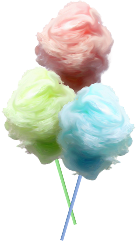 Barbe à papa dessin tube png Cotton candy clipart