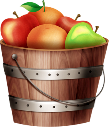 Tube Fruit Seau De Pommes Png Dessin Apples Clipart 3998