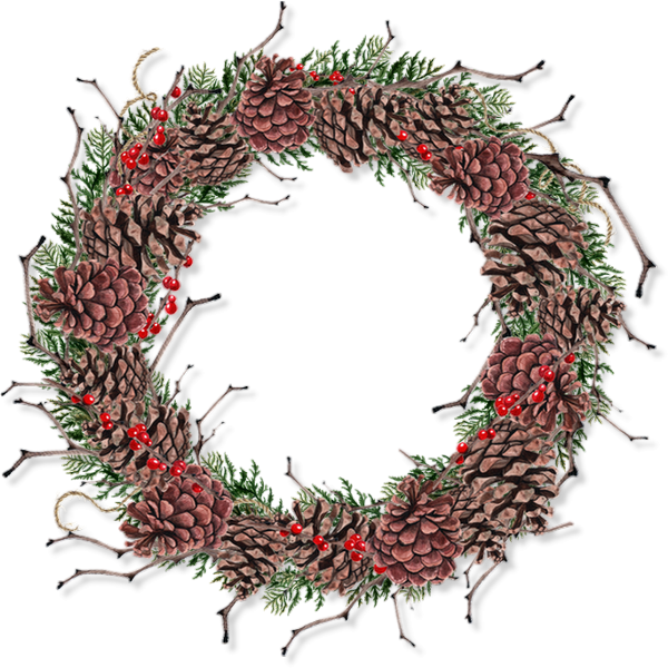 Noël : couronne png - Christmas wreath png, Holidays