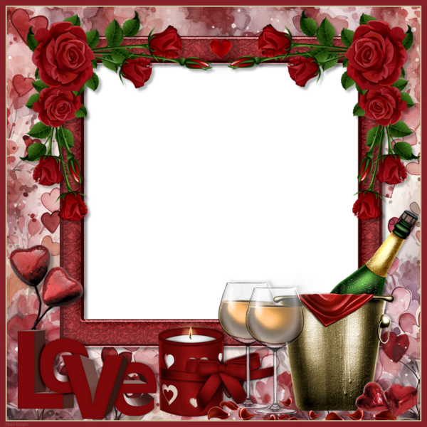 ♥ Cadre Saint Valentin png - Valentine, love frame png ♥