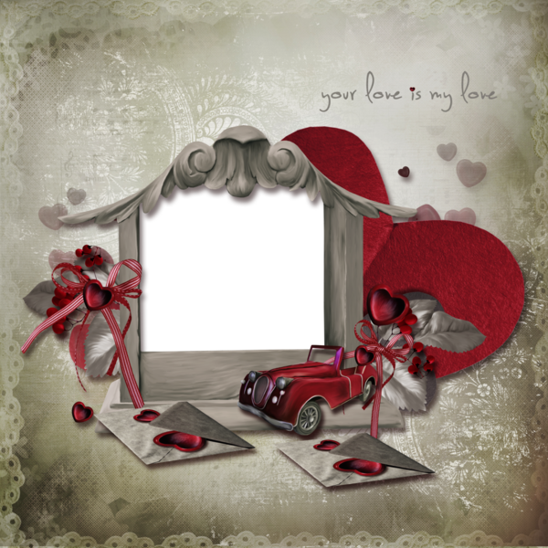 Cadre St Valentin pour les amoureux - Marco png amor