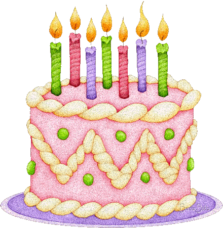 Gâteau d'anniversaire avec bougies GIF – 18 ans