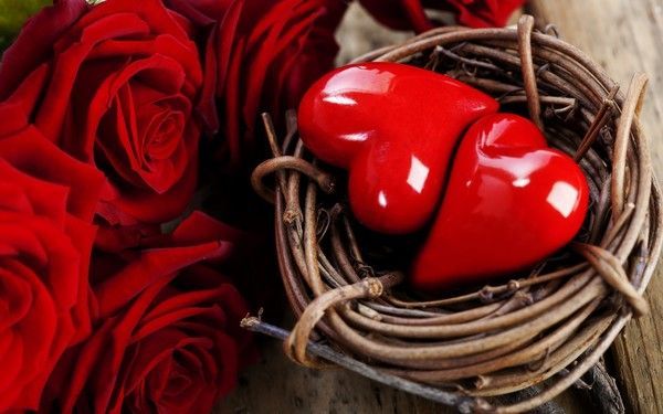 Wallpaper St Valentin, coeurs - Hintergrundbilder Valentin
