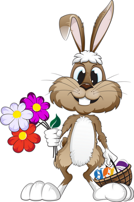 clipart lapin de paques dessin