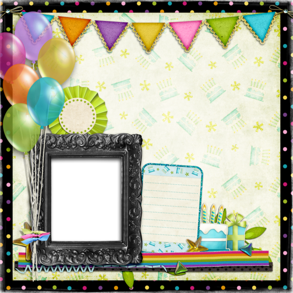 Cadre Anniversaire Png Marco Birthday Frame Png