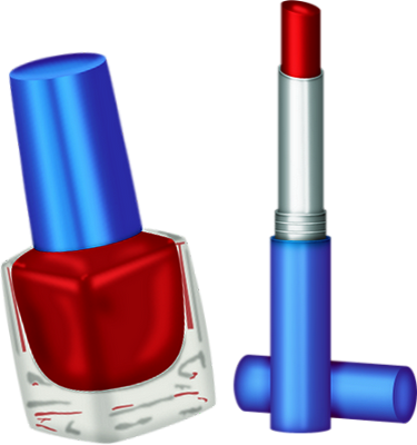Maquillage png, verni à ongles, rouge à lèvre - Make-up