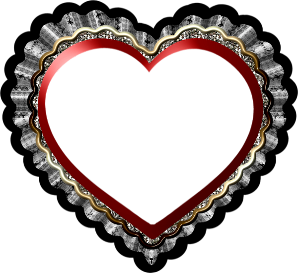 Coeur png : cadre - Heart png : frame - Herz : rahmen
