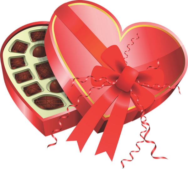 Tube St Valentin, chocolat, coeur - Chocolate png, heart