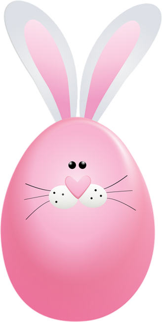 clipart lapin rose