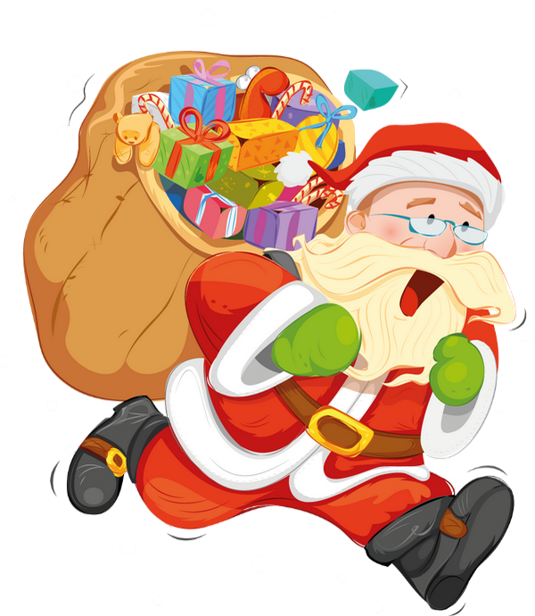 Père Noël : clipart - Santa Claus png - Weihnachtsmann