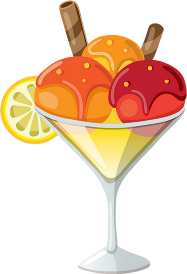 Coupe de boules de glace png - Ice cream - Helado, image size:375x550