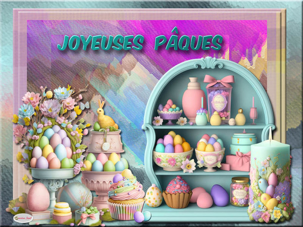 ✿ Joyeuses Pâques, création de Jopel - Easter image ✿
