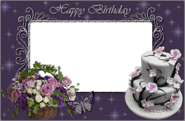 Cadre Anniversaire Png Happy Birthday Frame Png